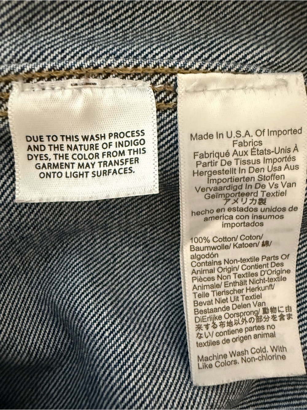 J.Crew Point Sur Wide Leg Carpenter Jeans Deep Dusk Size 31 Made USA - Picture 4 of 5